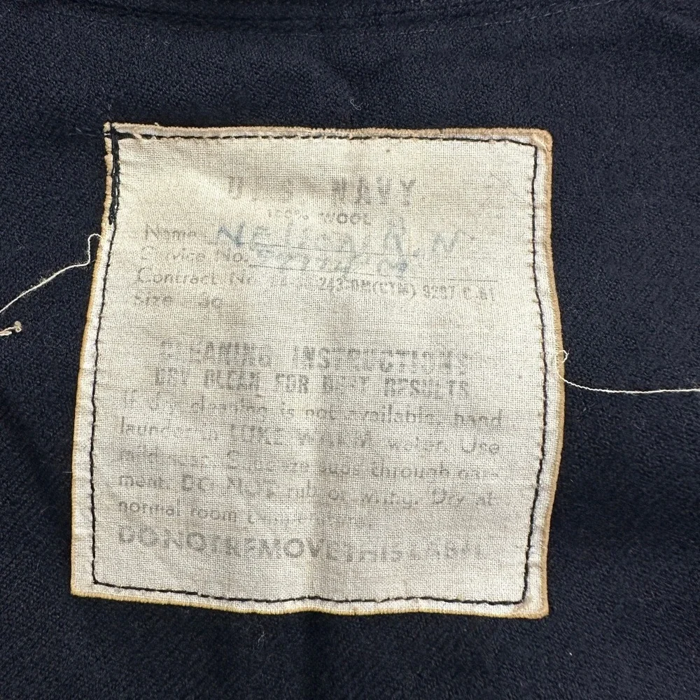 Vietnam Era Navy Undress Jumper Size 36 Atomic Energy Technician